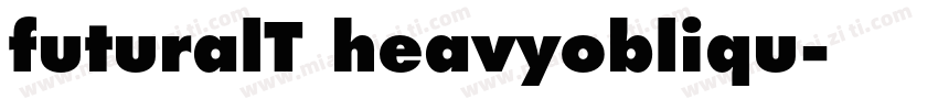 futuralT heavyobliqu字体转换
